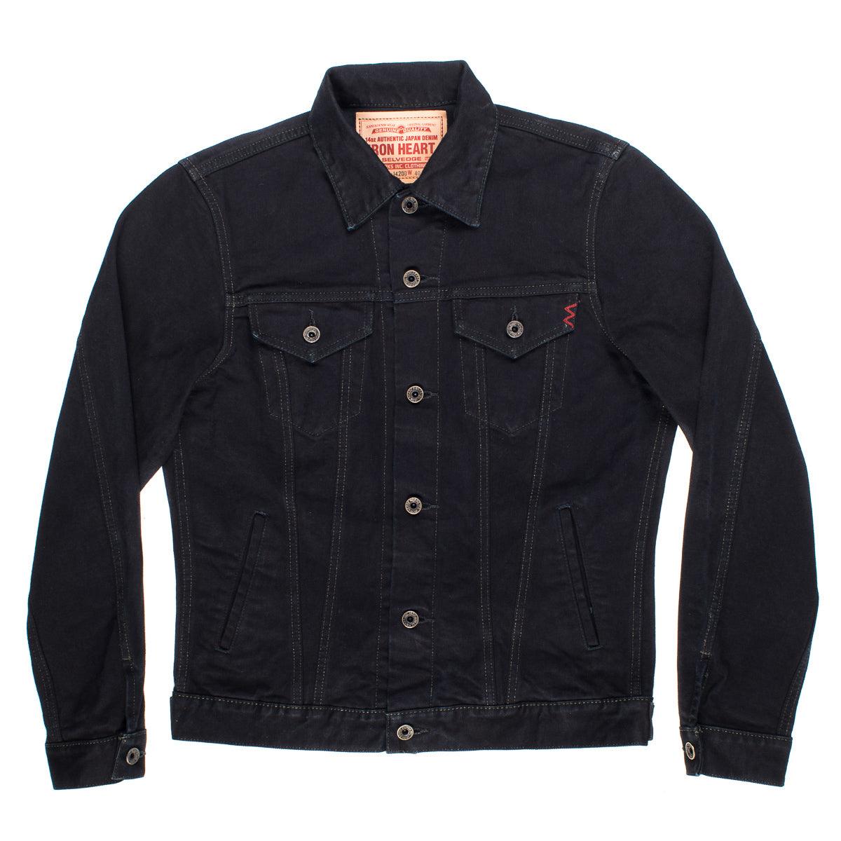 Image showing the IH-526J-142OD - 14oz Selvedge Denim Type III Jacket - Overdyed Indigo which is a Jackets described by the following info Iron Heart, Jackets, Released, Tops and sold on the IRON HEART GERMANY online store
