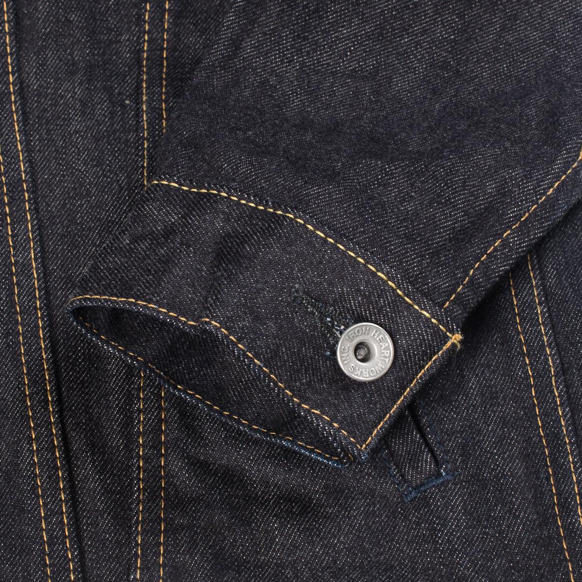 Image showing the IH-526J-142 - 14oz Selvedge Denim Modified Type III Jacket Indigo which is a Jackets described by the following info Iron Heart, Jackets, Released, Tops and sold on the IRON HEART GERMANY online store
