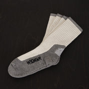 Image showing the WI-S1349-WHT/GRY - Wigwam At Work DuraSole Pro 2-Pack Socks White/Grey which is a Socks described by the following info Footwear, IHSALE_M23, Socks, Wigwam and sold on the IRON HEART GERMANY online store