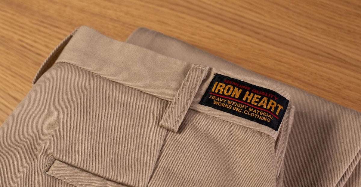 IRON HEART チノパン ベージュ W33 IRON HEART/アイアンハート】 731 /12ozヘビーチノトラウザー