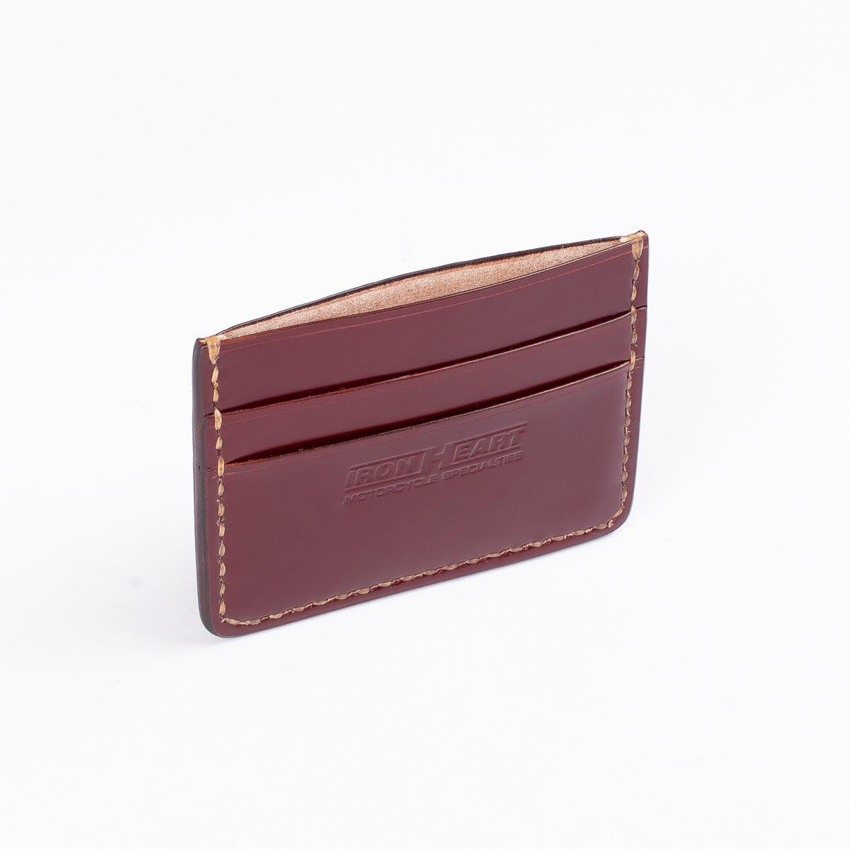 IHG-089-OXB - Shell Cordovan Card Holder - Oxblood – IRON HEART