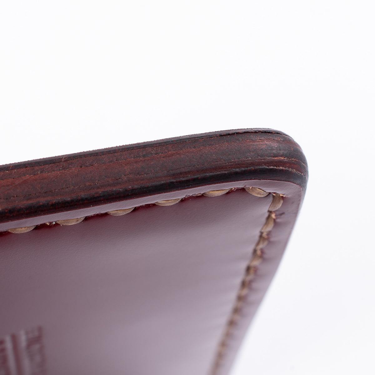 IHG-089-OXB - Shell Cordovan Card Holder - Oxblood