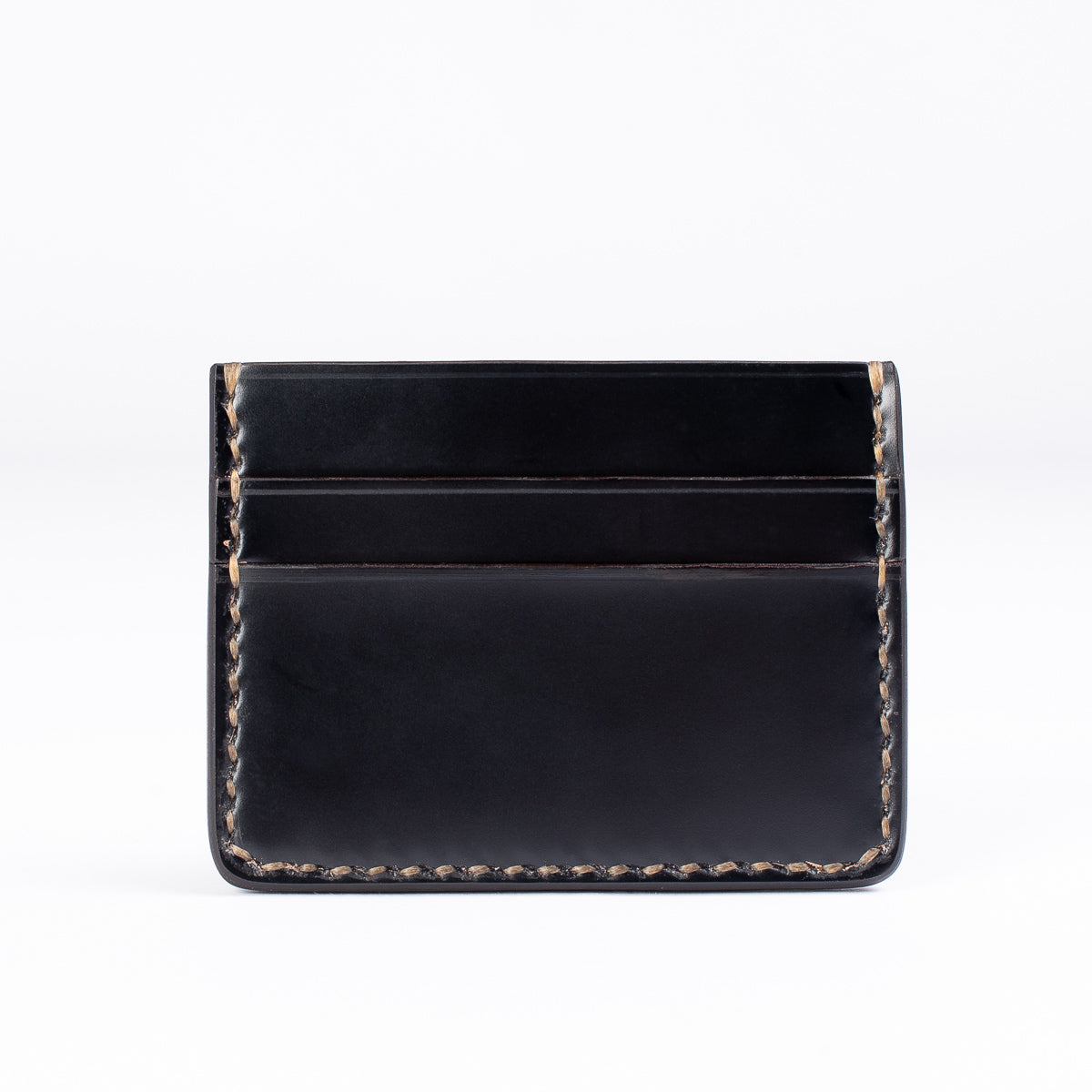 IHG-089-BLK - Shell Cordovan Card Holder - Black