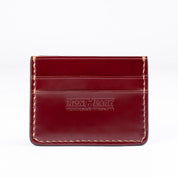 IHG-089-OXB - Shell Cordovan Card Holder - Oxblood