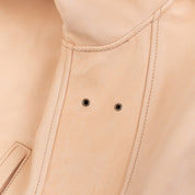 IHSB-BB-NAT - Iron Heart x Simmons Bilt Horsehide Jacket "The Bareback" - Natural