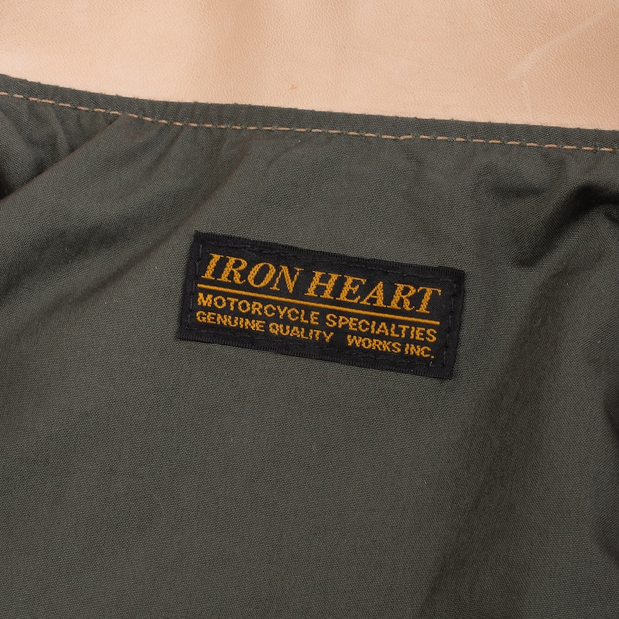 IHSB-BB-NAT - Iron Heart x Simmons Bilt Horsehide Jacket "The Bareback" - Natural