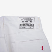 13.5oz Cotton Twill Straight Cut Jeans - White