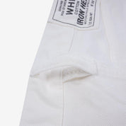 13.5oz Cotton Twill Straight Cut Jeans - White