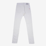 13.5oz Cotton Twill Slim Tapered Cut Jeans - White