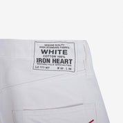 13.5oz Cotton Twill Slim Tapered Cut Jeans - White