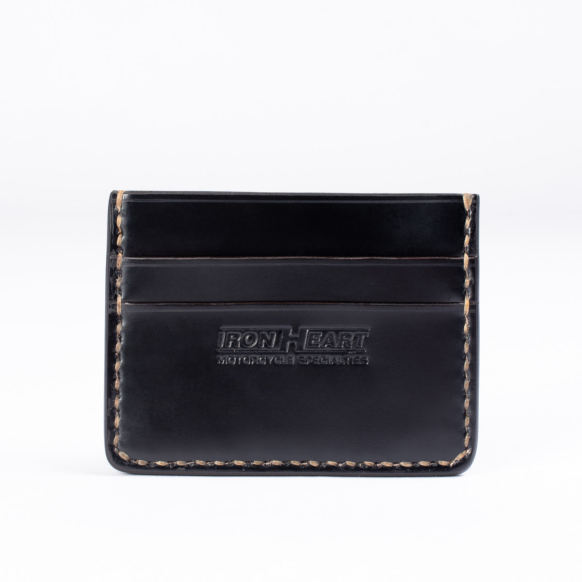 IHG-089-BLK - Shell Cordovan Card Holder - Black