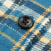 IHSH-435-BLU - Ultra Heavy Flannel American Check Work Shirt - Blue