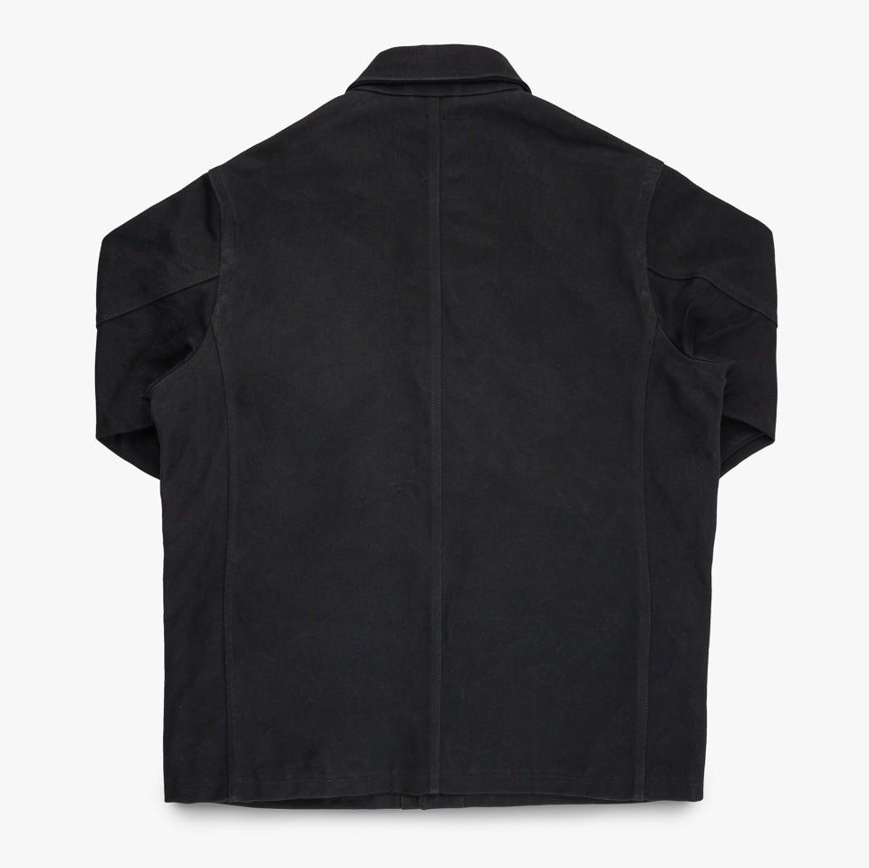 IHJ-150-BLK - 20oz Paraffin Coated Duck Chore Jacket - Black