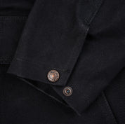 IHJ-150-BLK - 20oz Paraffin Coated Duck Chore Jacket - Black