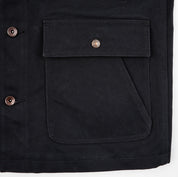 IHJ-150-BLK - 20oz Paraffin Coated Duck Chore Jacket - Black