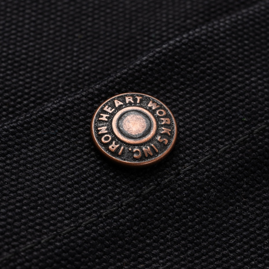 IHJ-150-BLK - 20oz Paraffin Coated Duck Chore Jacket - Black