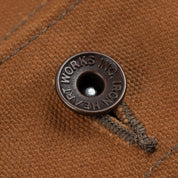 IHJ-150-BRN - 20oz Paraffin Coated Duck Chore Jacket - Brown
