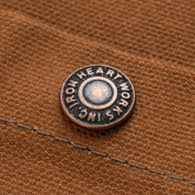 IHJ-150-BRN - 20oz Paraffin Coated Duck Chore Jacket - Brown