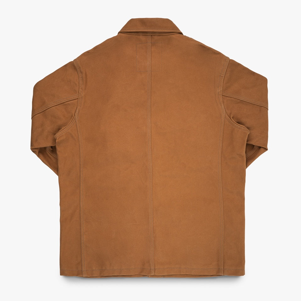 IHJ-150-BRN - 20oz Paraffin Coated Duck Chore Jacket - Brown