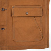IHJ-150-BRN - 20oz Paraffin Coated Duck Chore Jacket - Brown