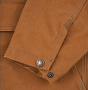 IHJ-150-BRN - 20oz Paraffin Coated Duck Chore Jacket - Brown