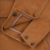 IHJ-150-BRN - 20oz Paraffin Coated Duck Chore Jacket - Brown