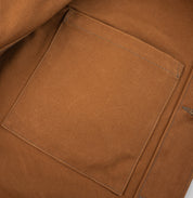 IHJ-150-BRN - 20oz Paraffin Coated Duck Chore Jacket - Brown