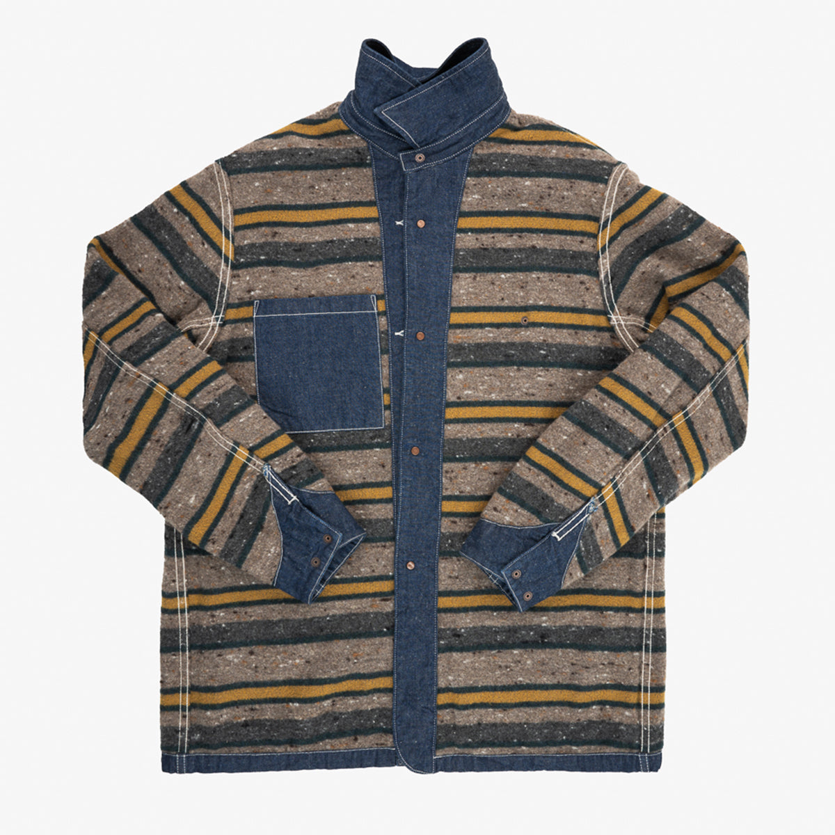 IHJ-149-IND - 10oz Selvedge Denim Blanket Lined Chore Jacket