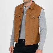 IH-2526V - 17oz Duck Modified Type III Vest - Brown