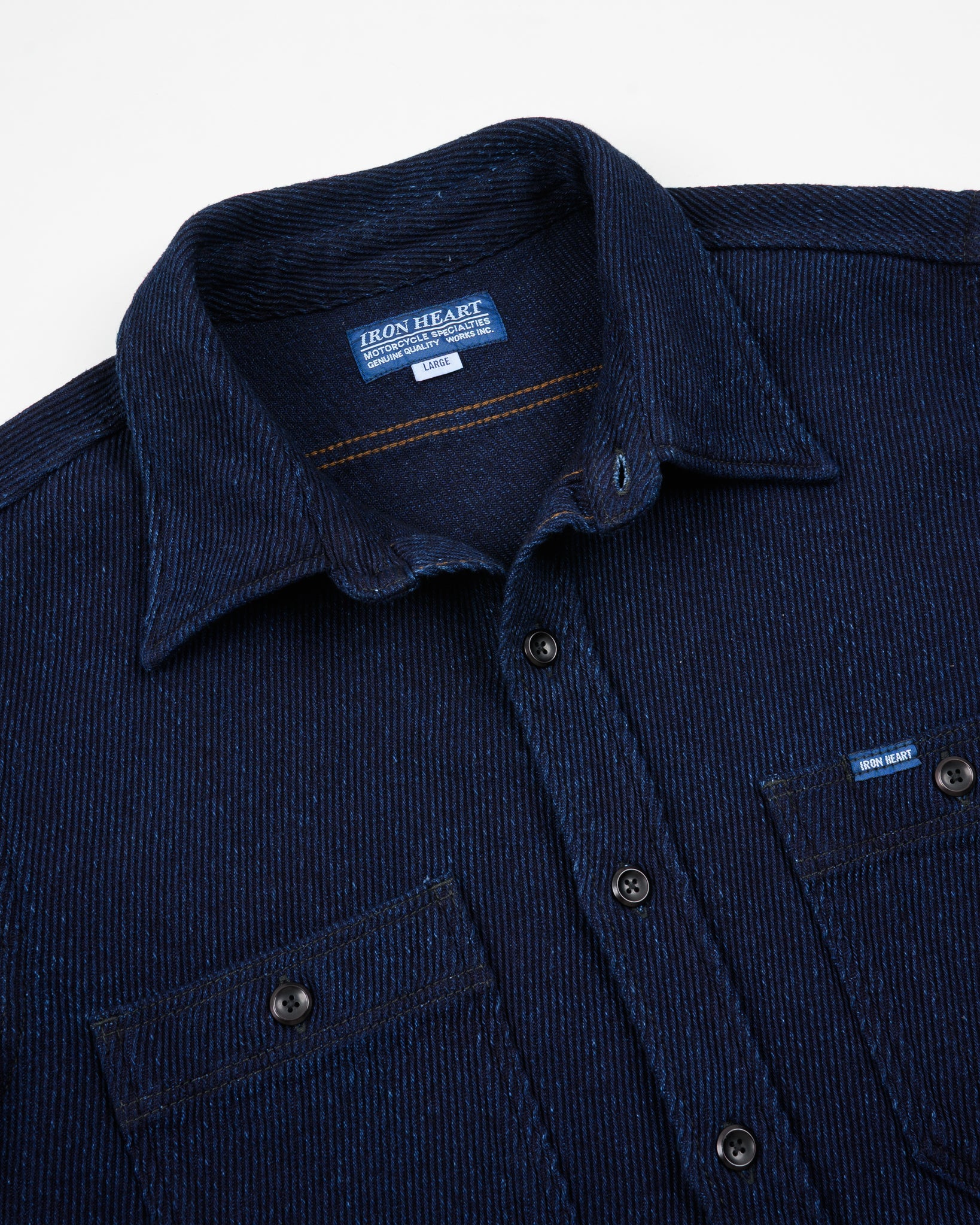 IHSH-288-IND - 14oz Kersey Work Shirt - Indigo