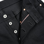 IH-666S-SB - 21oz Selvedge Denim Slim Straight Cut - Superblack Non-Fade