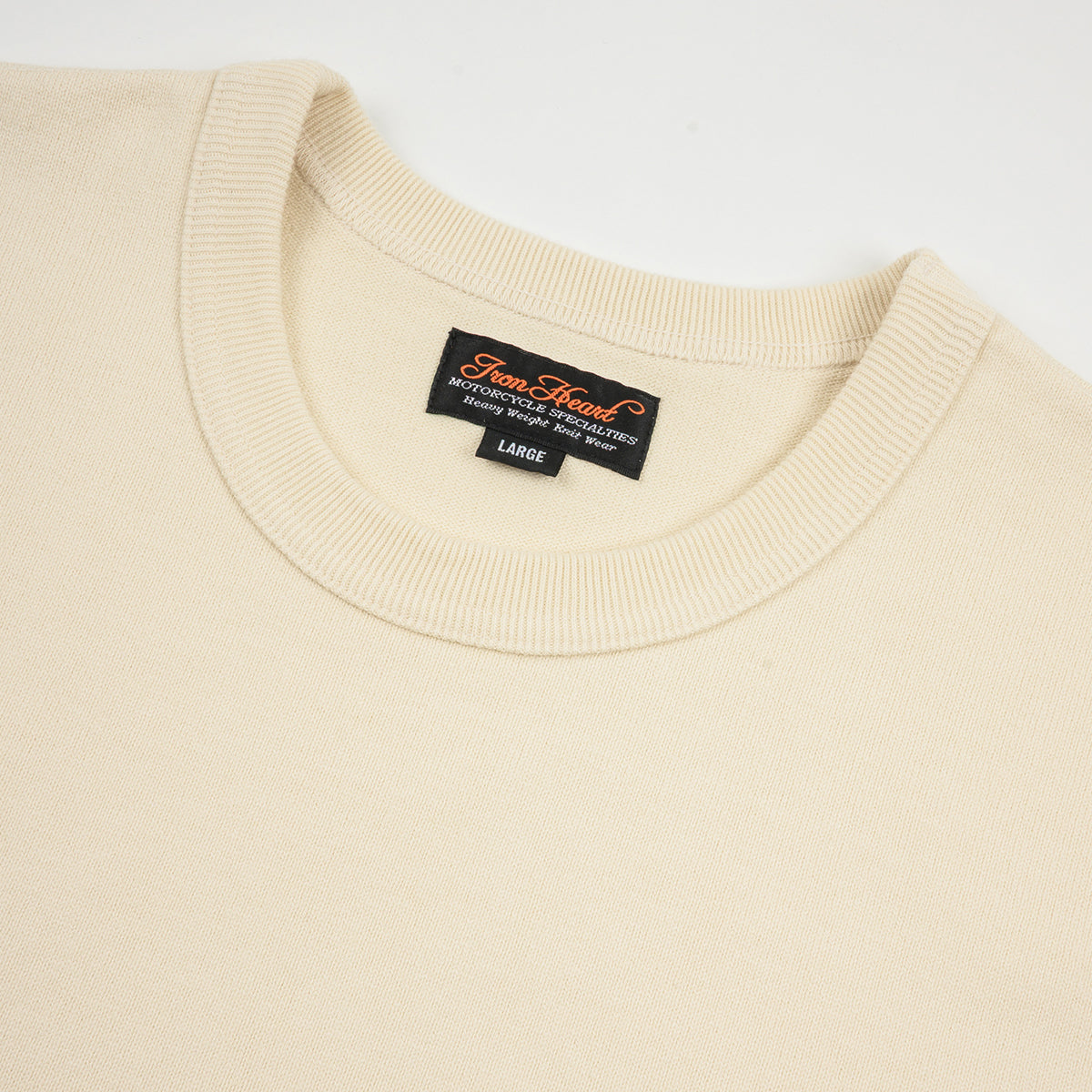 IHT-1600-CRM - 11oz Crew Neck T-Shirt - Cream
