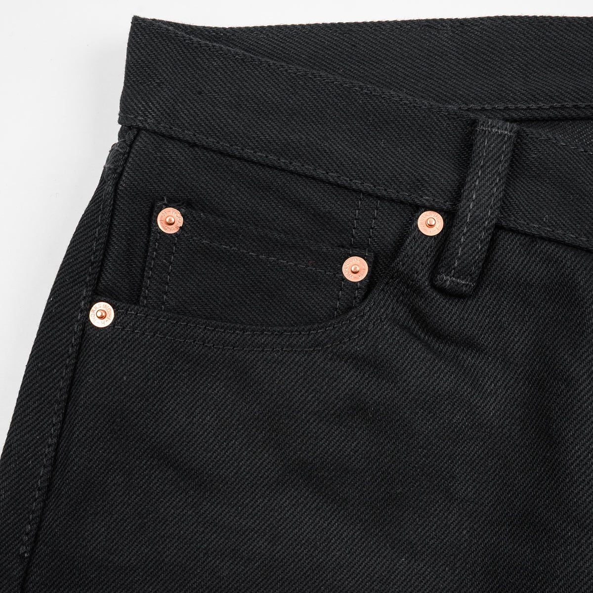 IH-634S-SB - 21oz Selvedge Denim Straight Cut - Superblack Non-Fade