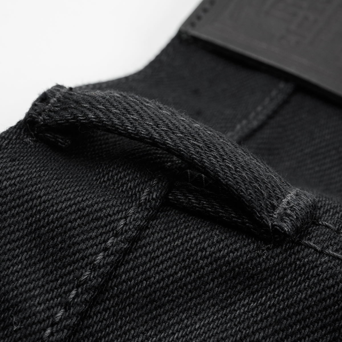 IH-634S-SB - 21oz Selvedge Denim Straight Cut - Superblack Non-Fade