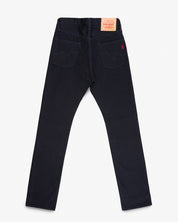 IH-888S-142ib - 14oz Selvedge Denim Medium/High Rise Tapered Jeans - Indigo/Black