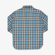 IHSH-442-SAX - SS26 - 9oz Selvedge Flannel Work Shirt - Sax Blue Check