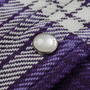 IHSH-439-PUR - SS26 - 9oz Selvedge Flannel Western Shirt - Purple Check