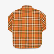 IHSH-442-ORA - SS26 - 9oz Selvedge Flannel Work Shirt - Orange Check