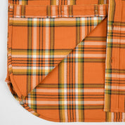 IHSH-442-ORA - SS26 - 9oz Selvedge Flannel Work Shirt - Orange Check