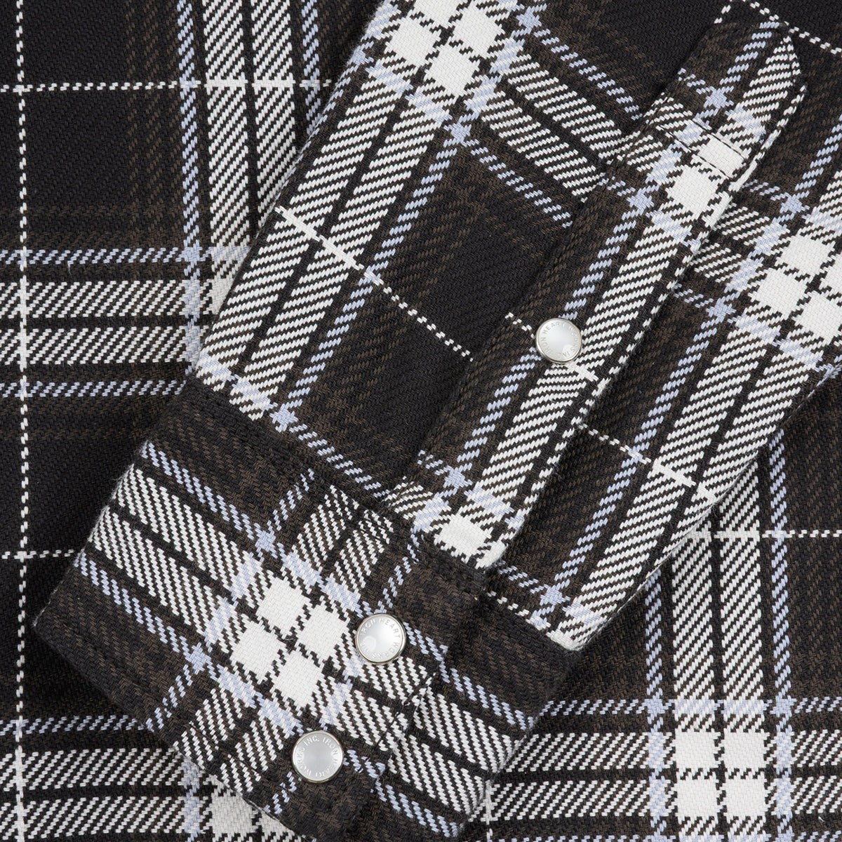 IHSH-439-BLK - SS26 - 9oz Selvedge Flannel Western Shirt - Black Check