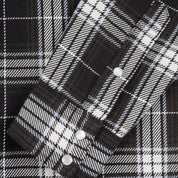 IHSH-439-BLK - SS26 - 9oz Selvedge Flannel Western Shirt - Black Check