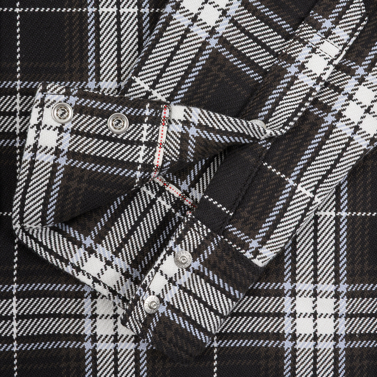 IHSH-439-BLK - SS26 - 9oz Selvedge Flannel Western Shirt - Black Check