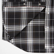 IHSH-439-BLK - SS26 - 9oz Selvedge Flannel Western Shirt - Black Check