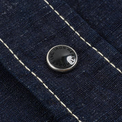 IHSH-444-IND - SS26 - 7oz Cotton Linen Chambray Western Shirt - Indigo