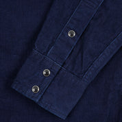 IHSH-438-IND - SS26 - 7.5oz Selvedge Corduroy Western Shirt - Indigo