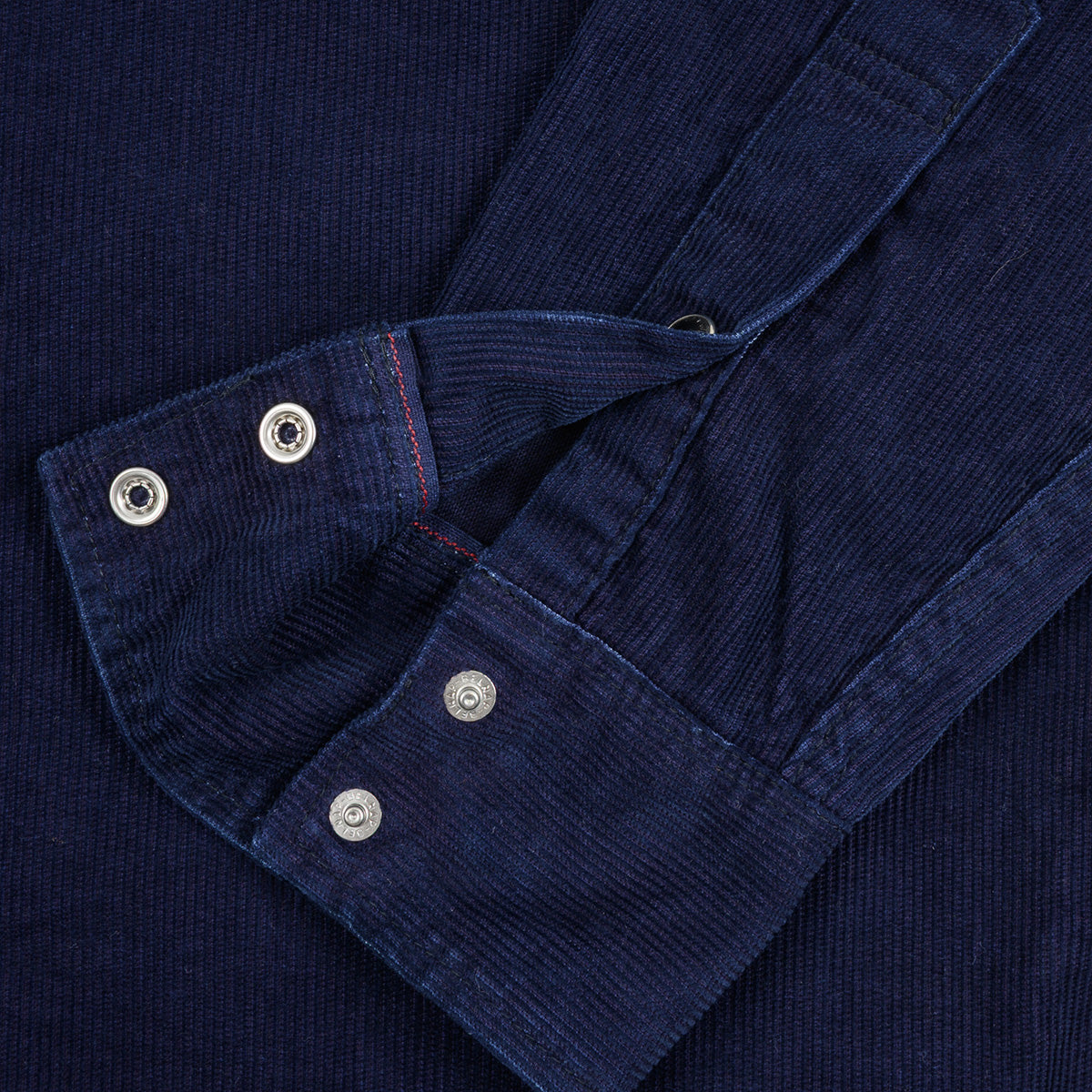 IHSH-438-IND - SS26 - 7.5oz Selvedge Corduroy Western Shirt - Indigo