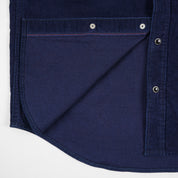 IHSH-438-IND - SS26 - 7.5oz Selvedge Corduroy Western Shirt - Indigo