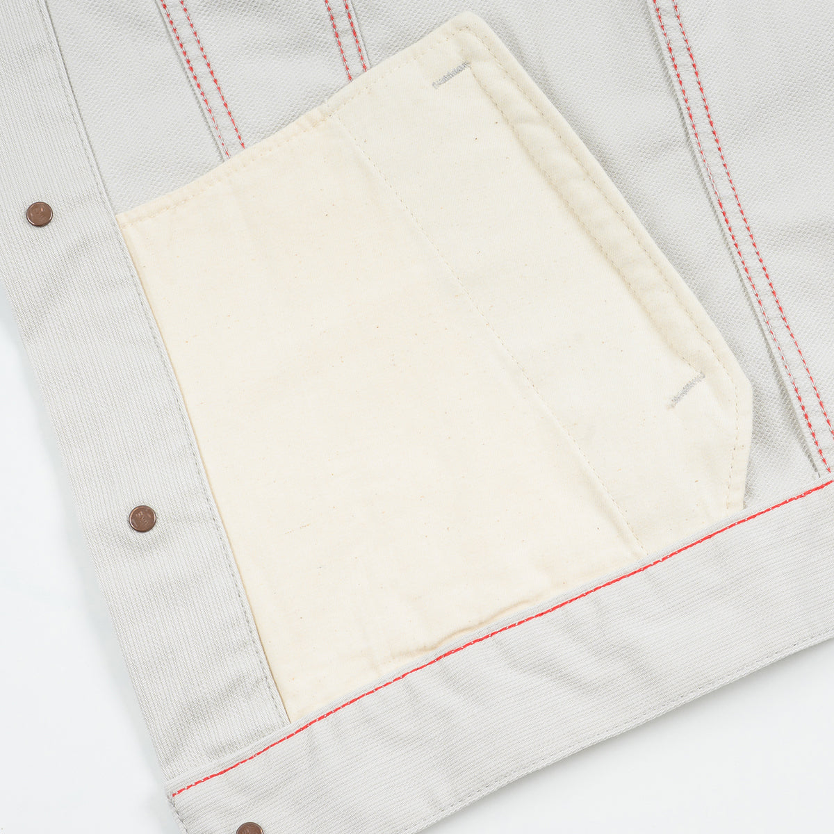 IHJ-162-GRY  - SS26 - 11oz Piqué Modified Type III Jacket - Light Grey