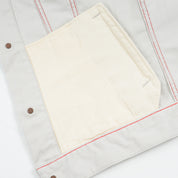 IHJ-162-GRY  - SS26 - 11oz Piqué Modified Type III Jacket - Light Grey