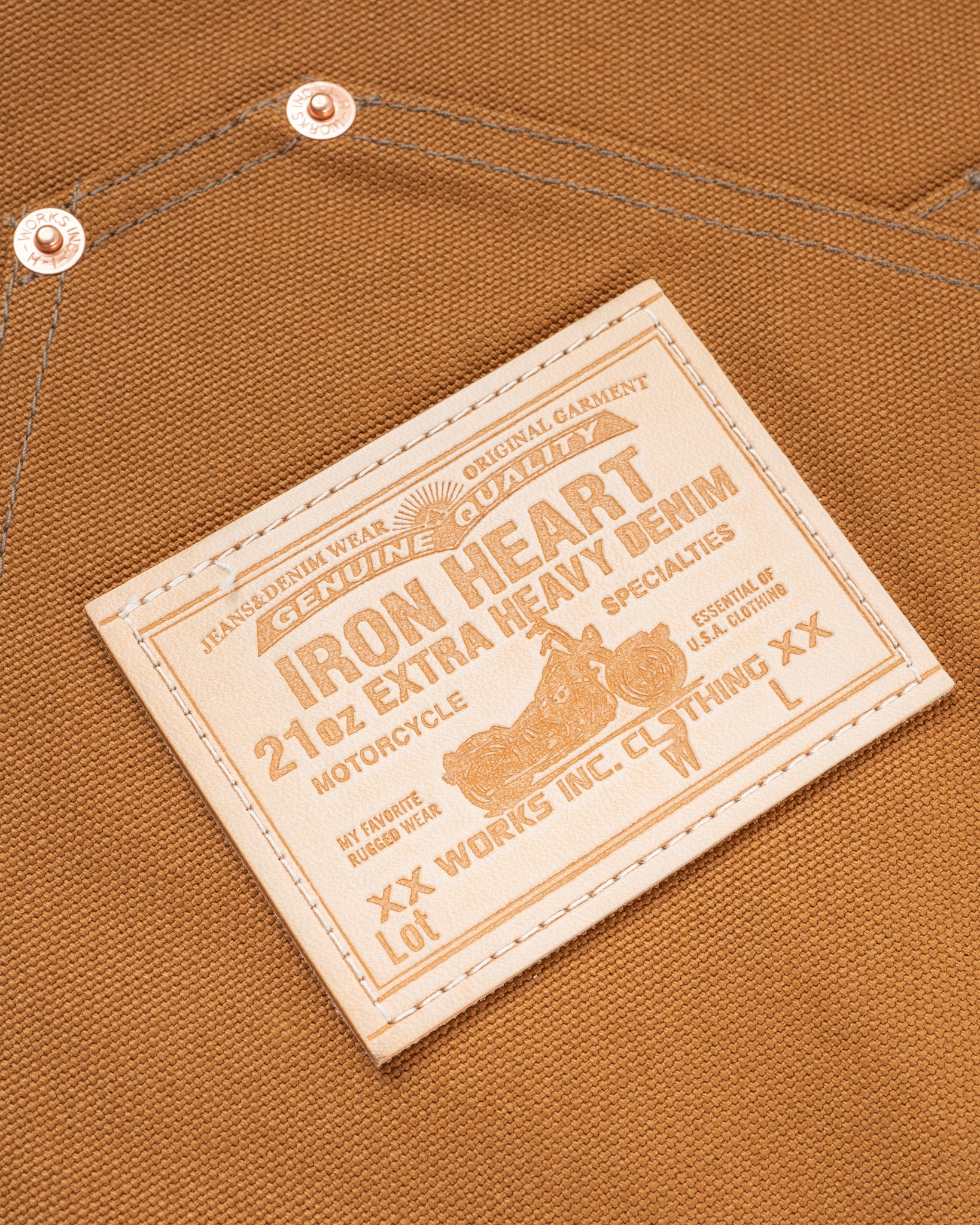 IHG-057-BRN - 17oz Cotton Duck Apron - Brown